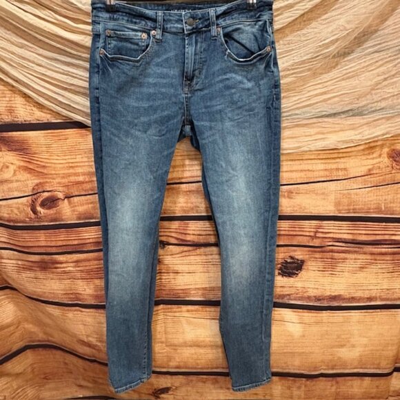 Aeropostale Denim Womens 30 (30x32) Blue Slim Cut 5 Pocket Jeans - Picture 1 of 12